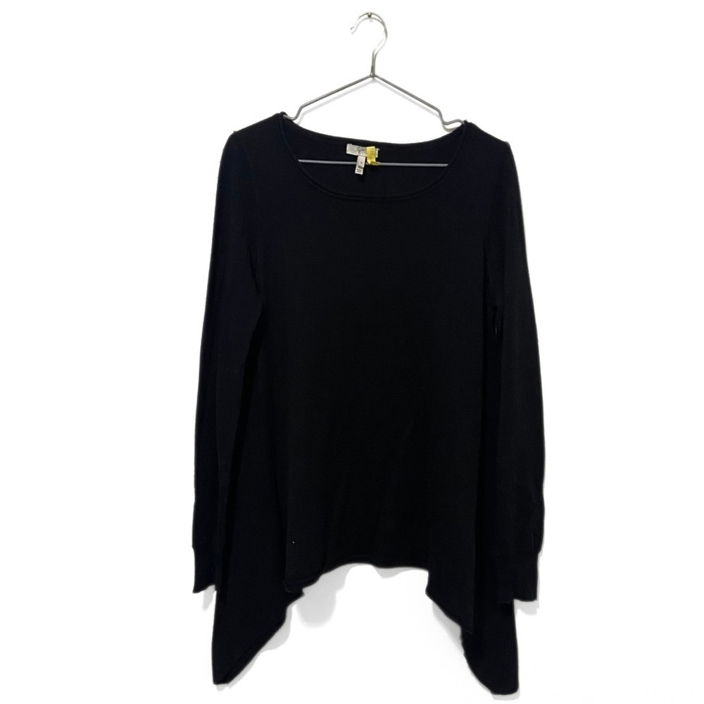 Joie Black Wool Blend Soft Loungewear Casual Waterfall Sweater Size Small